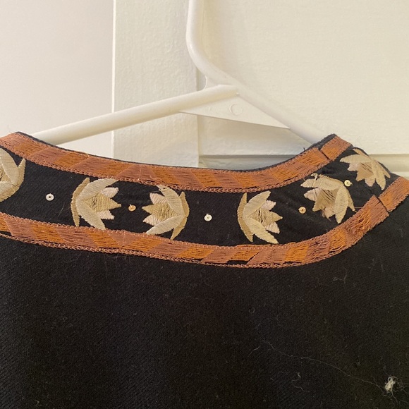 Lotta Stenson boho style jacket with rope tie detail .sleeve / collar design - Picture 5 of 5